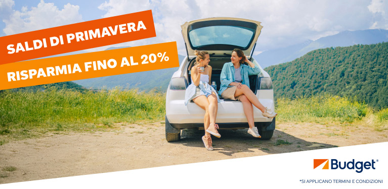 Afferra l’offerta di primavera Budget: -20% per l’on the road