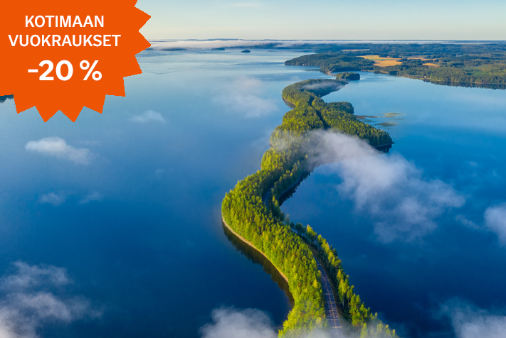 Vain klubilaisille! -20 % kotimaan vuokrauksista