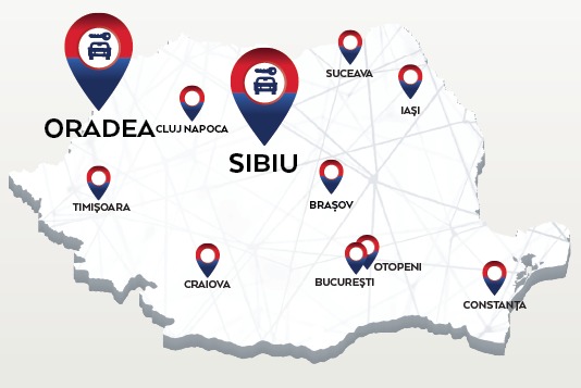 Mai aproape de tine, în orașe și aeroporturi importante