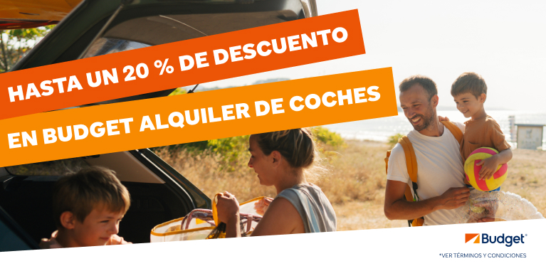 Oferta anticipada de verano Budget: hasta un 20 % menos